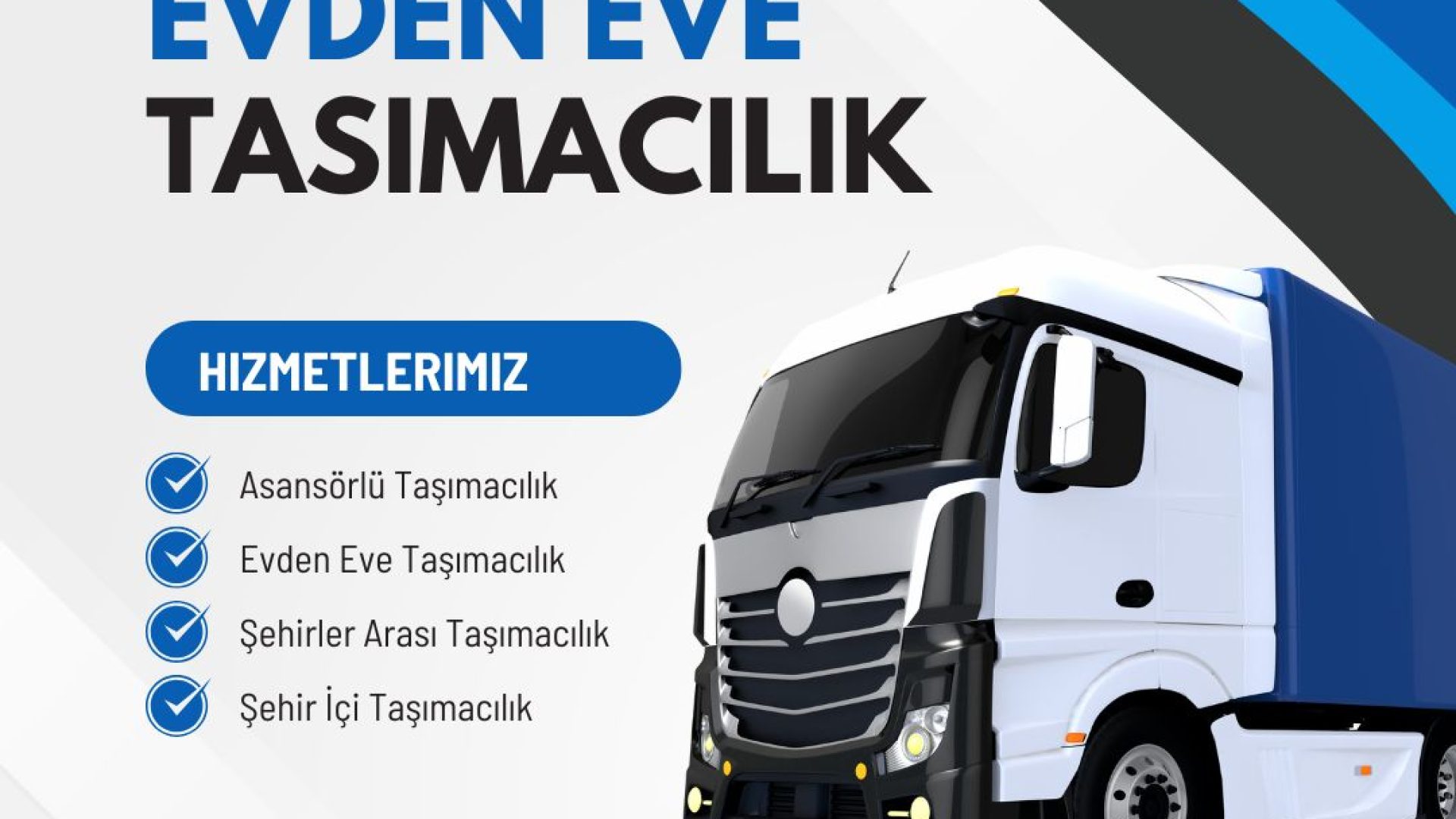 Blue and White Modern Logistic & Transport Instagram Post